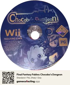Final Fantasy Fables: Chocobo's Dungeon Nintendo Wii, PAL disc