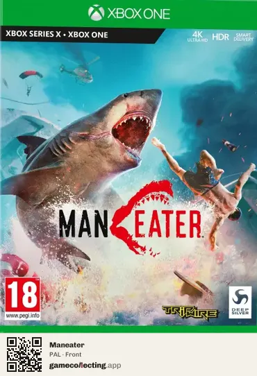 Maneater Xbox One, PAL box front