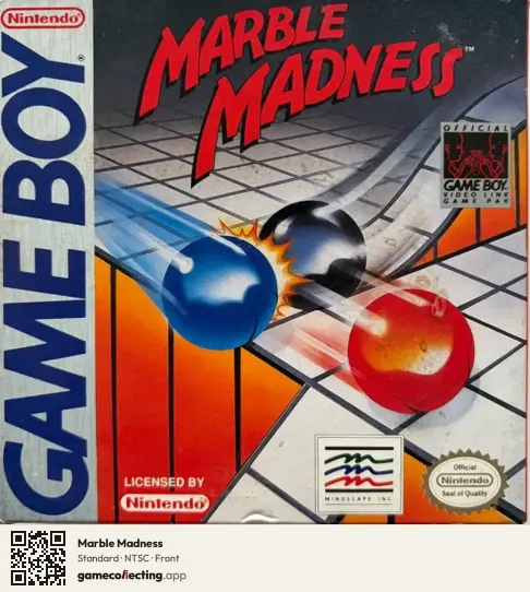 Marble Madness Game Boy, NTSC box front
