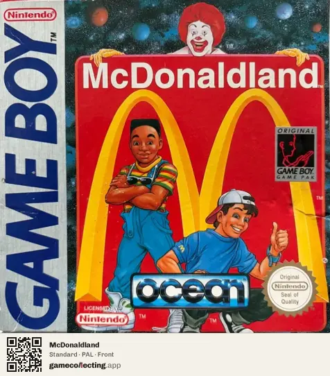 McDonaldland Game Boy, PAL box front