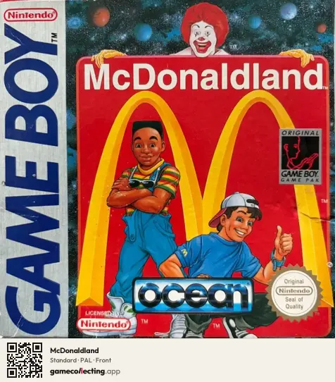 McDonaldland Game Boy, PAL box front