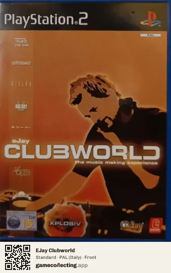 EJay Clubworld PlayStation 2, Italy box front
