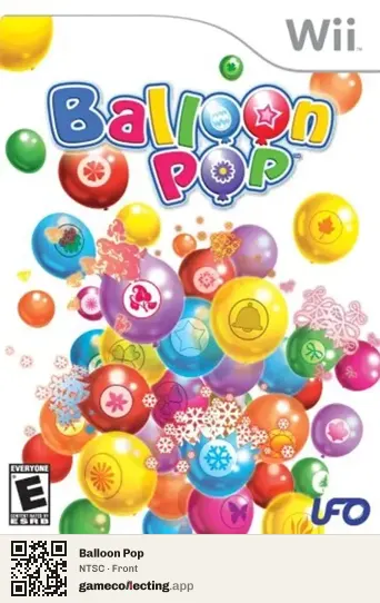 Balloon Pop Nintendo Wii, NTSC box front