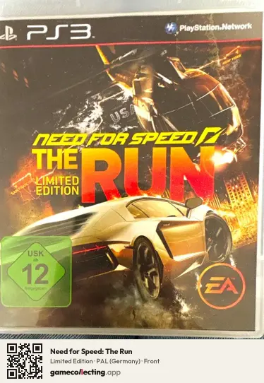 Need for Speed: The Run PlayStation 3, Germany box front