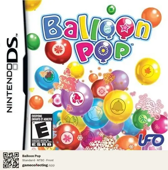 Balloon Pop Nintendo DS, NTSC box front