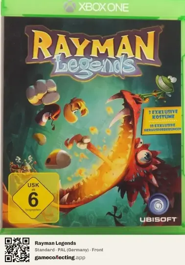 Rayman Legends Xbox One, Germany box front