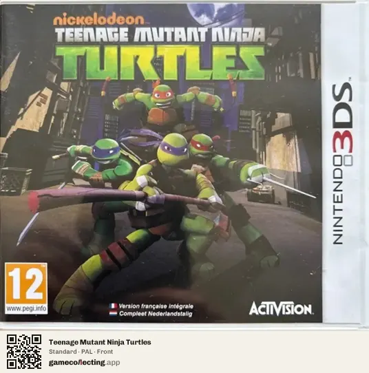 Teenage Mutant Ninja Turtles Nintendo 3DS, PAL box front