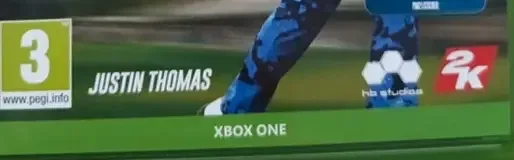 PGA Tour 2K21, the PEGI square on its front