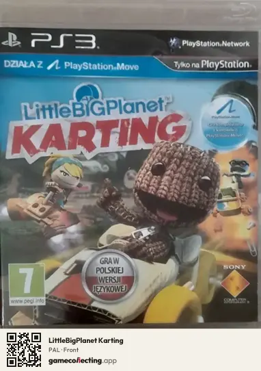 LittleBigPlanet Karting PlayStation 3, PAL box front