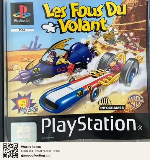 Wacky Races PlayStation, France box front