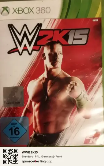 WWE 2K15 Xbox 360, Germany box front