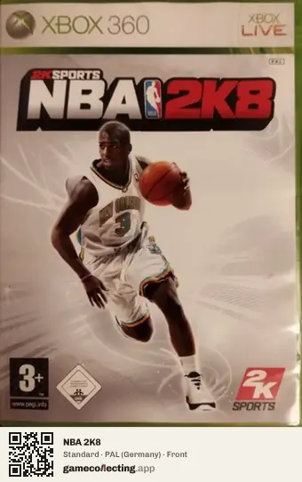 NBA 2K8 Xbox 360, Germany box front