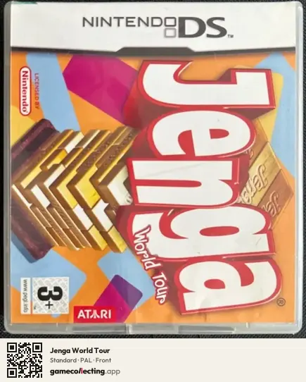 Jenga World Tour Nintendo DS, PAL box front
