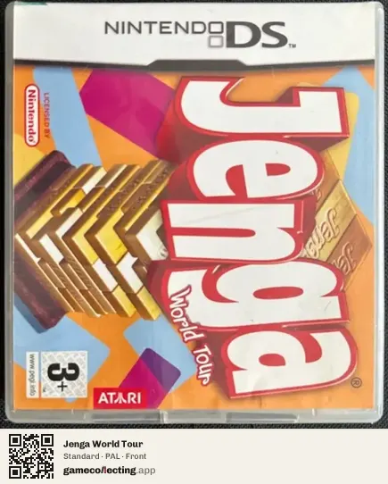 Jenga World Tour Nintendo DS, PAL box front