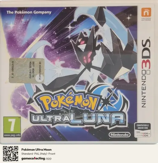 Pokémon Ultra Moon Nintendo 3DS, Italy box front
