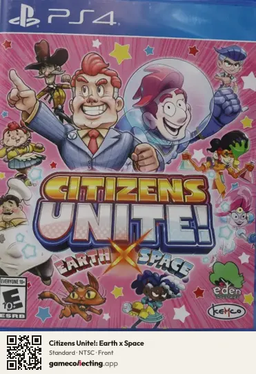 Citizens Unite!: Earth x Space PlayStation 4, NTSC box front