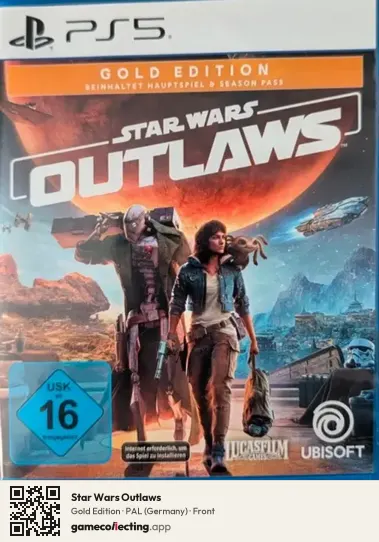 Star Wars Outlaws PlayStation 5, Germany box front