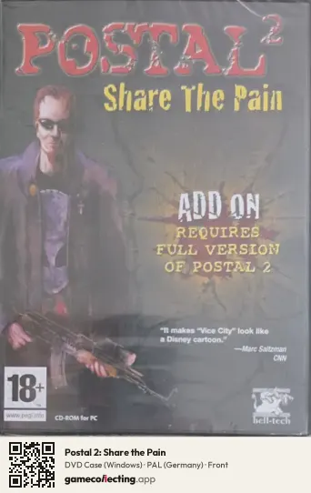 Postal 2: Share the Pain Computer, Germany box front