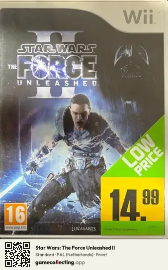 Star Wars: The Force Unleashed II Nintendo Wii, Netherlands box front