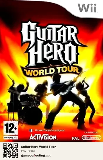 Guitar Hero World Tour Nintendo Wii, PAL box front