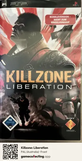 Killzone: Liberation PlayStation Portable, Australia box front