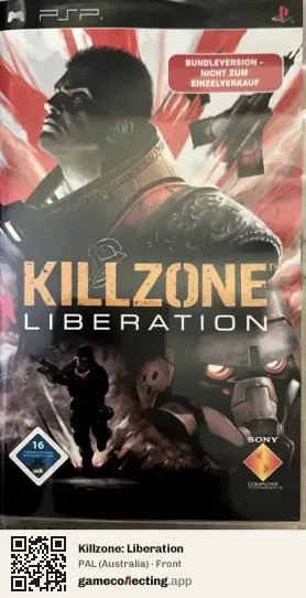 Killzone: Liberation PlayStation Portable, Australia box front