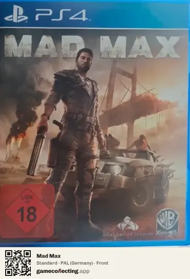 Mad Max PlayStation 4, Germany box front