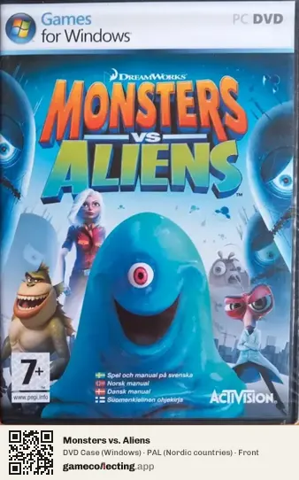 Monsters vs. Aliens Computer, Nordic countries box front