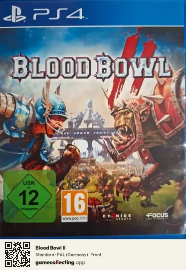 Blood Bowl II PlayStation 4, Germany box front