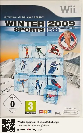 Winter Sports 2: The Next Challenge Nintendo Wii, Germany box front