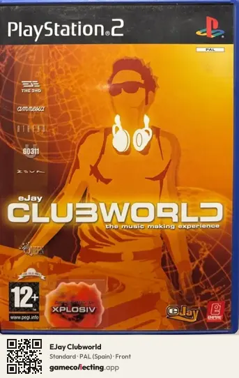 EJay Clubworld PlayStation 2, Spain box front