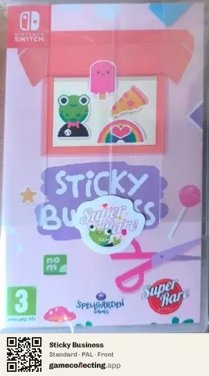 Sticky Business Nintendo Switch, PAL box front