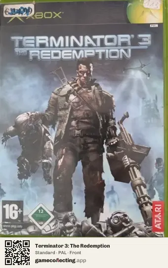 Terminator 3: The Redemption Xbox, PAL box front
