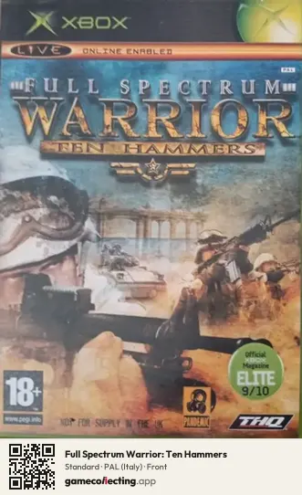Full Spectrum Warrior: Ten Hammers Xbox, Italy box front
