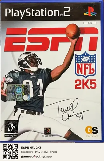 ESPN NFL 2K5 PlayStation 2, Italy box front