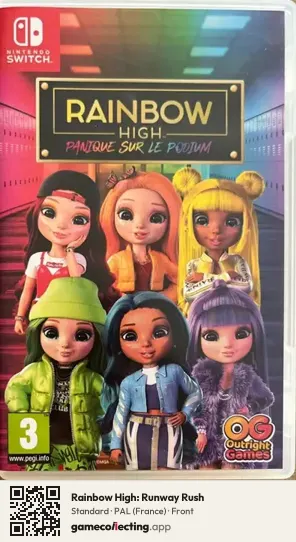Rainbow High: Runway Rush Nintendo Switch, France box front