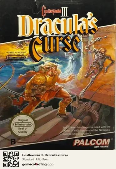 Castlevania III: Dracula's Curse Nintendo Entertainment System, PAL box front