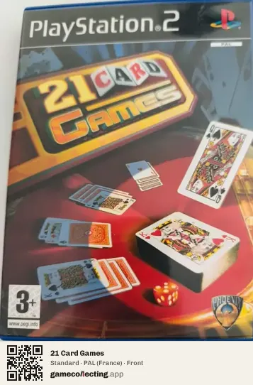 21 Card Games PlayStation 2, France box front