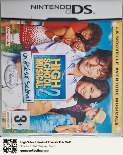 High School Musical 2: Work This Out! Nintendo DS, France box front