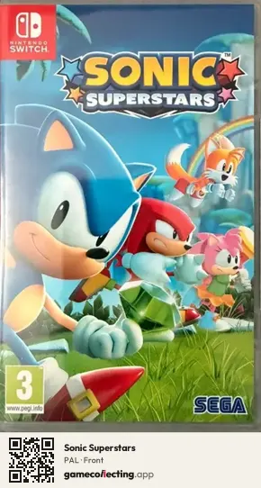 Sonic Superstars Nintendo Switch, PAL box front