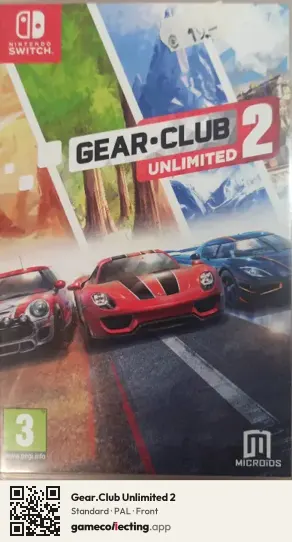 Gear.Club Unlimited 2 Nintendo Switch, PAL box front