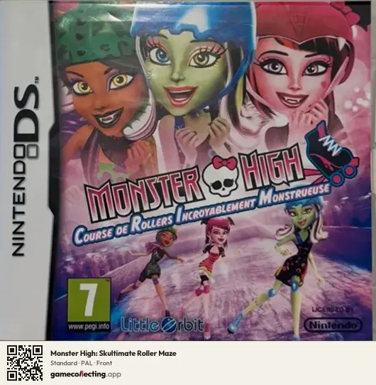 Monster High: Skultimate Roller Maze Nintendo DS, PAL box front