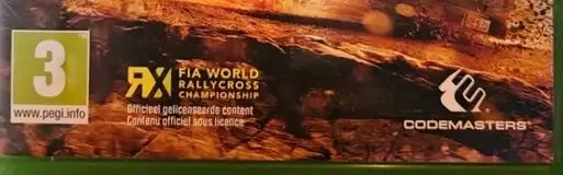 Dirt Rally, the PEGI square on its front