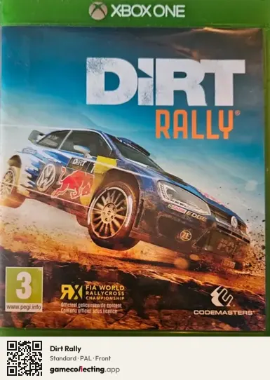Dirt Rally Xbox One, PAL box front