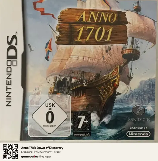 Anno 1701: Dawn of Discovery Nintendo DS, Germany box front