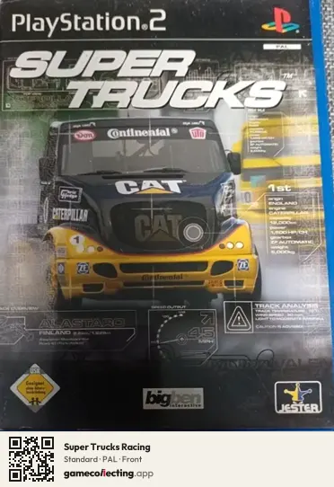 Super Trucks Racing PlayStation 2, PAL box front