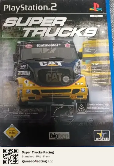 Super Trucks Racing PlayStation 2, PAL box front
