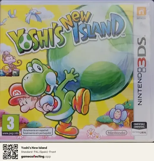 Yoshi's New Island Nintendo 3DS, Spain box front