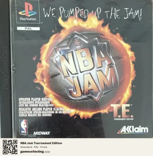 NBA Jam Tournament Edition PlayStation, PAL box front