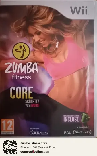 Zumba Fitness Core Nintendo Wii, France box front